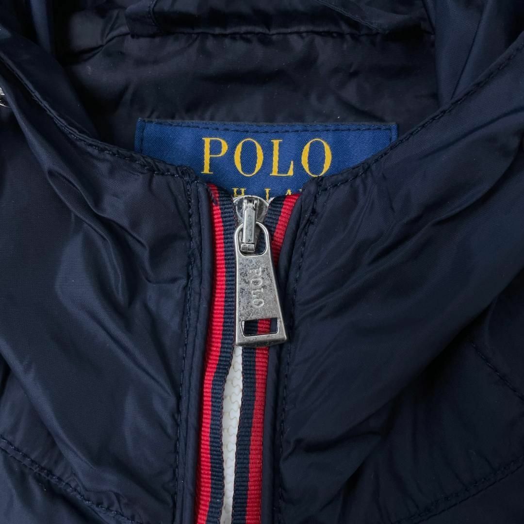 POLO RALPH LAUREN(ポロラルフローレン)のポロラルフローレン ナイロンジャケット パーカー フルジップ 紺 L　A730 メンズのジャケット/アウター(ナイロンジャケット)の商品写真