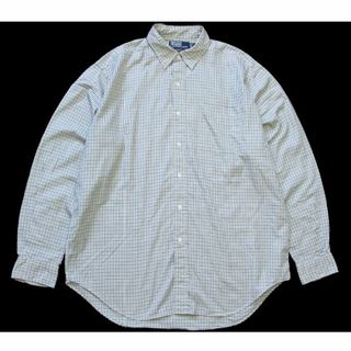 ラルフローレン(Ralph Lauren)の90s ポロ ラルフローレン LINDSEY タッタソールチェック ポケット付き コットンシャツ L★オールド オーバーサイズ ビッグサイズ(シャツ)