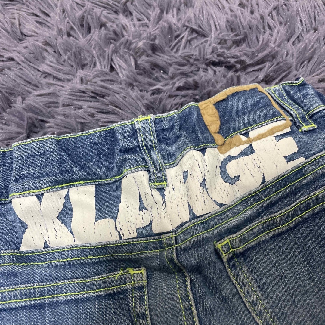 XLARGE KIDS(エクストララージキッズ)のXLARGE KIDS★デニムスキニー　ストレッチパンツ★110 キッズ/ベビー/マタニティのキッズ服男の子用(90cm~)(パンツ/スパッツ)の商品写真