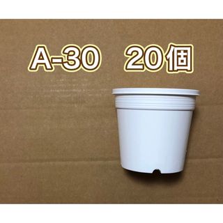 《A-30》白 20個 プラ鉢 3号 スリット鉢 多肉植物 (プランター)