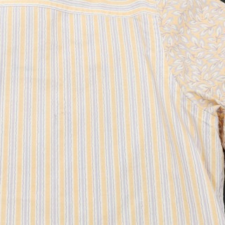 リバーバレイト REVERBERATE コットン ストライプ カジュアルシャツ オレンジxホワイト【サイズ38】【メンズ】