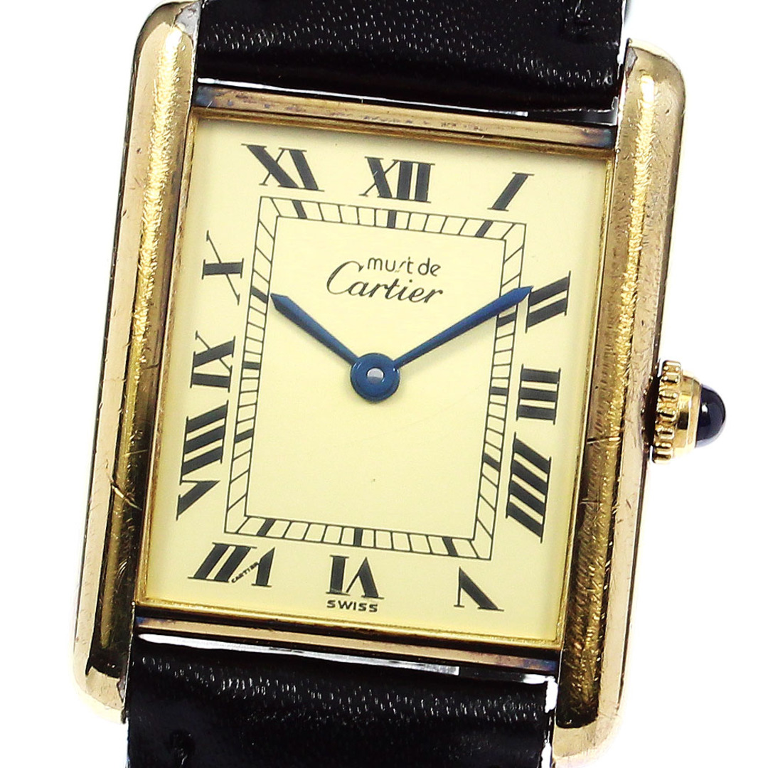 カルティエ CARTIER W1002753 マストタンクLM クォーツ ボーイズ _651797【ev15】約24mmベルトサイズ