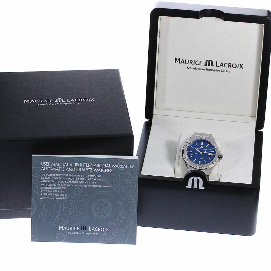 MAURICE LACROIX(モーリスラクロア)のモーリスラクロア MAURICE LACROIX AI6008-SS002-430-1 アイコン オートマティック デイト 自動巻き メンズ 良品 箱・保証書付き_778023 メンズの時計(腕時計(アナログ))の商品写真
