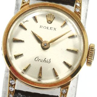 ロレックス(ROLEX)のロレックス ROLEX オーキッド K18YG Cal.282 アフターダイヤ 手巻き レディース _778855【ev10】(腕時計)