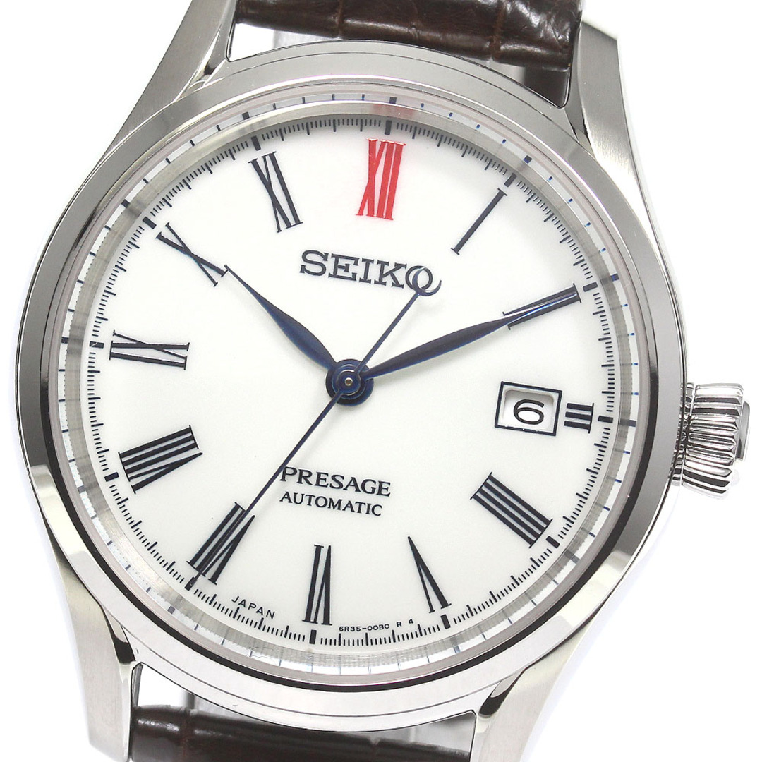 セイコー SEIKO SARX061/6R35-00B0 プレサージュ デイト 有田焼ダイアル 自動巻き メンズ 極美品 _779187 |  フリマアプリ ラクマ