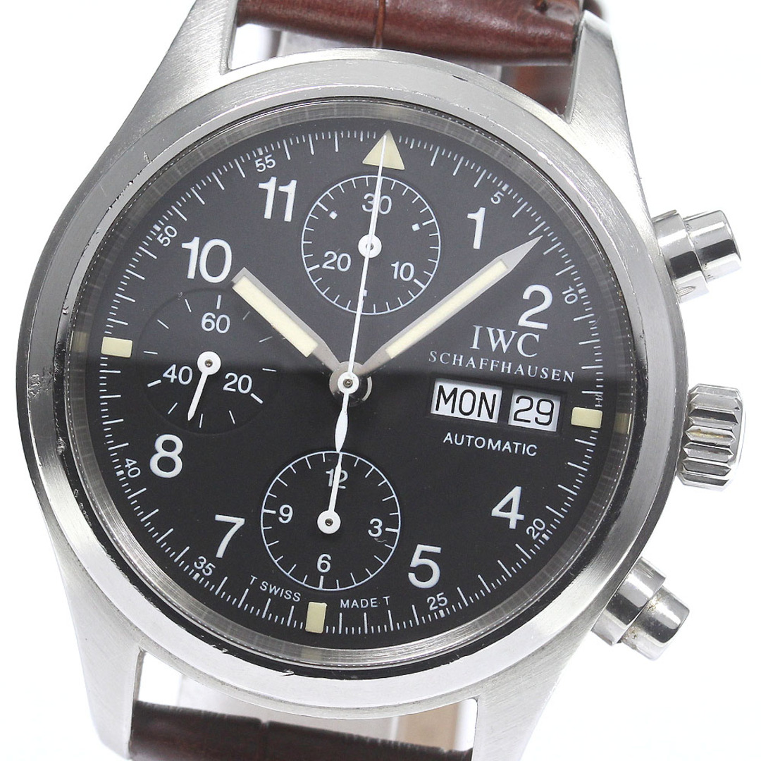 IWC SCHAFFHAUSEN IW370603 フリーガー クロノグラフ デイデイト 自動巻き メンズ _779307