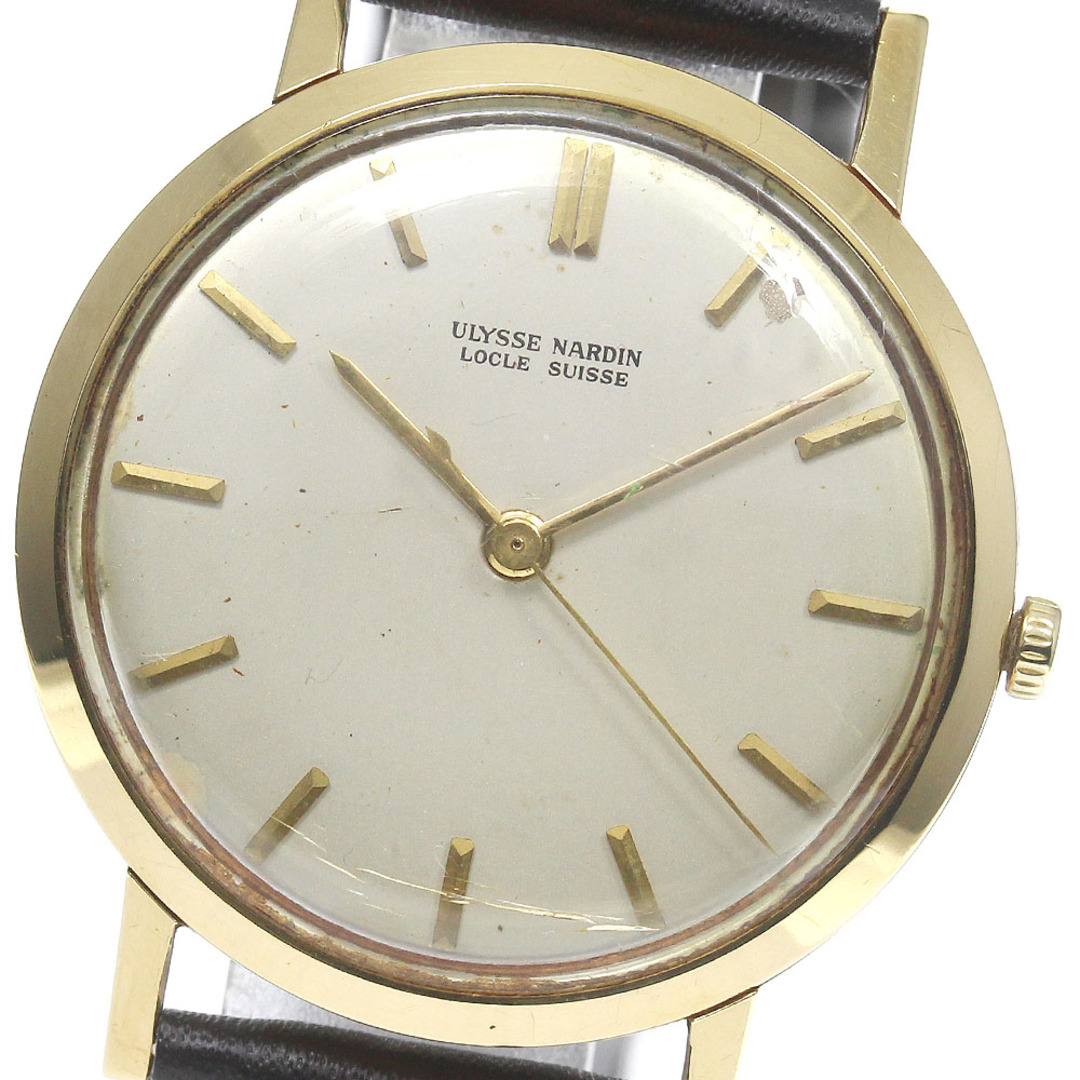ULYSSE NARDIN(ユリスナルダン)のユリス・ナルダン Ulysse Nardin ラウンド ヴィンテージ 手巻き メンズ _762442 メンズの時計(腕時計(アナログ))の商品写真