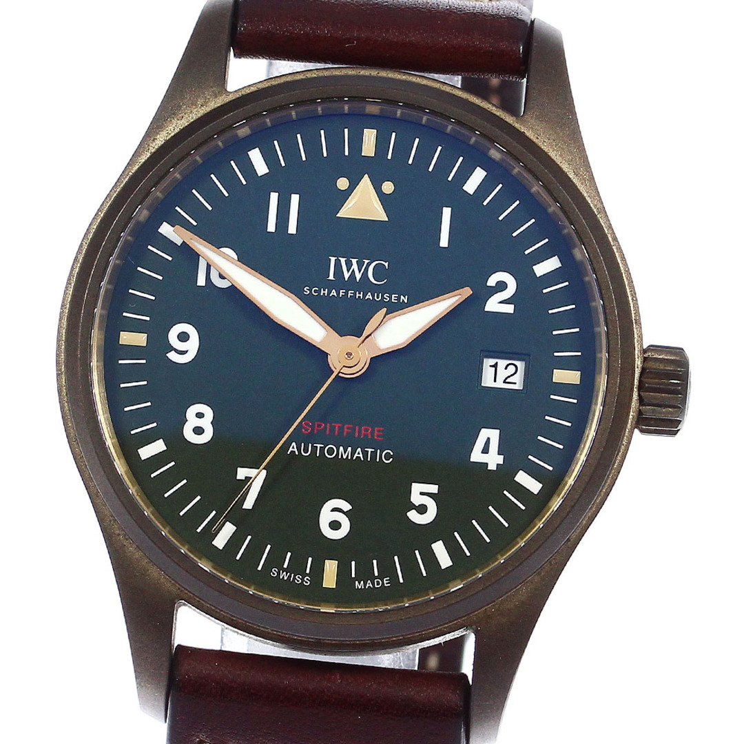 IWC SCHAFFHAUSEN IW326802 スピットファイア デイト 自動巻き メンズ 良品 箱・保証書付き_781560僅かな擦り傷ベゼル