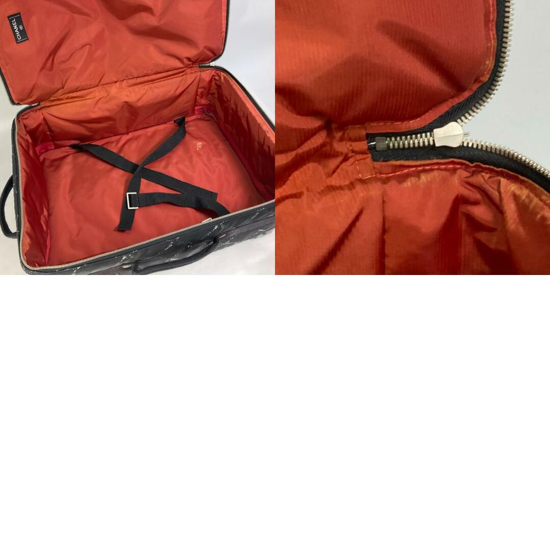 CHANEL(シャネル)のシャネル CHANEL 旧 トラベルライン スーツケース トラベルバッグ キャリーバッグ ナイロンキャンバス ブラック レディースのバッグ(スーツケース/キャリーバッグ)の商品写真