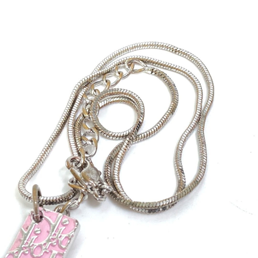 【美品】クリスチャンディオール ネックレス Diorロゴ ナンバー2 ピンク