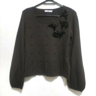 新品 Rene ルネ トップス ニット カットソー リボン ブラック かわいい