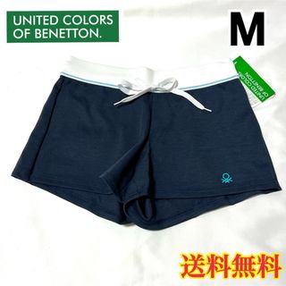 ユナイテッドカラーズオブベネトン(UNITED COLORS OF BENETTON.)の【新品】ベネトン BENETTON レディース ショートパンツ ネイビー M(ショートパンツ)