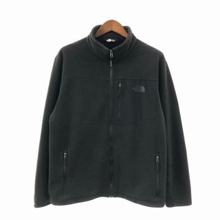 ザノースフェイス(THE NORTH FACE)のTHE NORTH FACE ノースフェイス フリースジャケット アウトドア ブラック (メンズ XL) 中古 古着 O9900(その他)