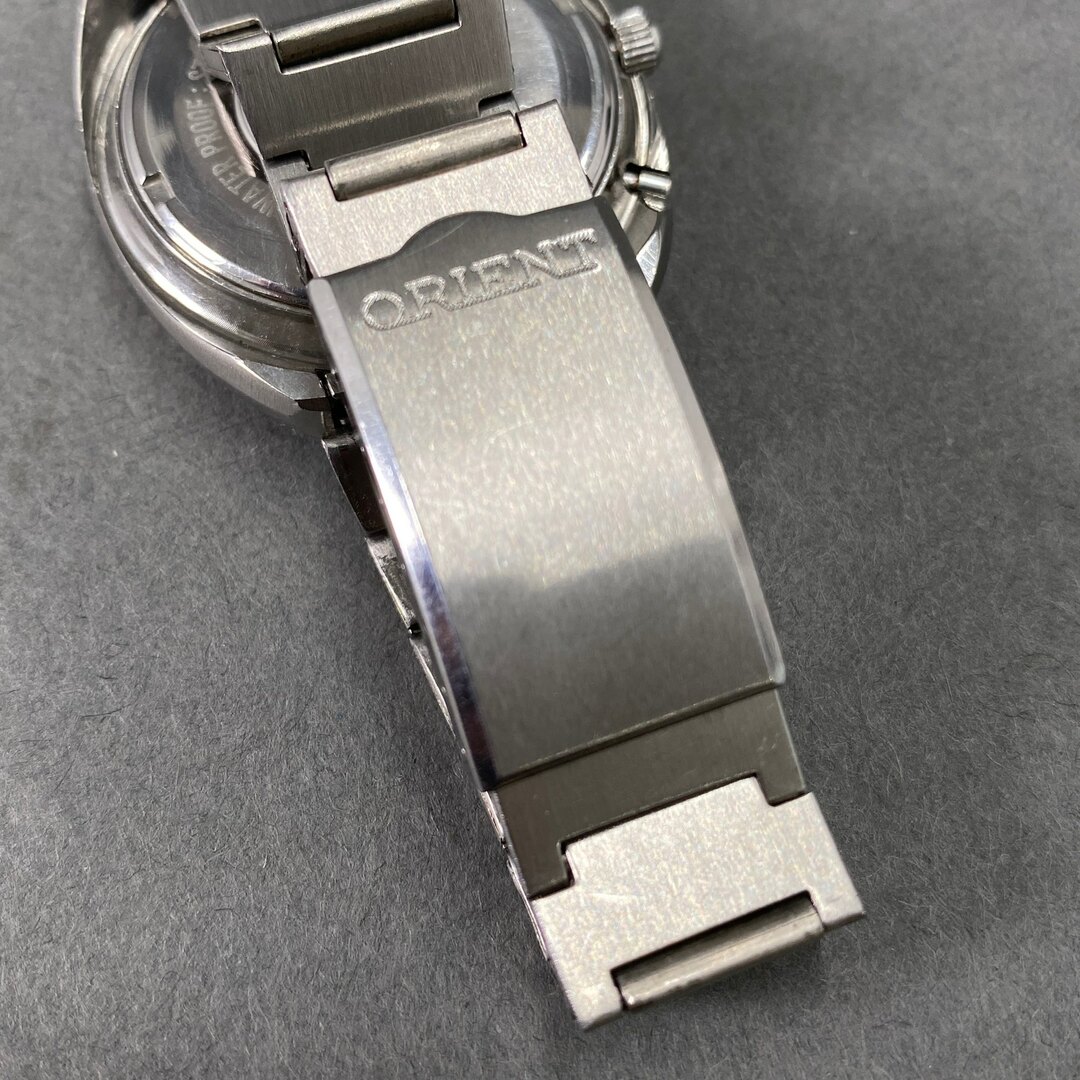 ORIENT(オリエント)のk7 ORIENT オリエント CHRONOACE クロノエース Racer 23 自動巻き腕時計 429-13372 シルバー ステンレス メンズの時計(腕時計(アナログ))の商品写真