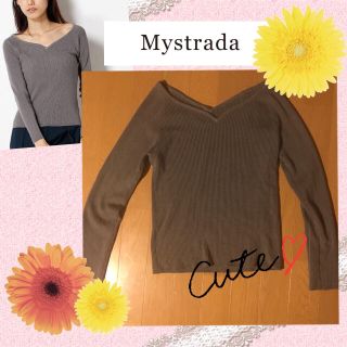 マイストラーダ(Mystrada)のMystrada ラウンドVネックニット(ニット/セーター)