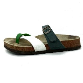 BIRKENSTOCK ビルケンシュトック サンダル 靴 シューズ カーキ グリーン 緑 フラット コンフォート ワンストラップ バックル マドリッド ベーシック レザー サイズ：24.5cm 39 【レディース】