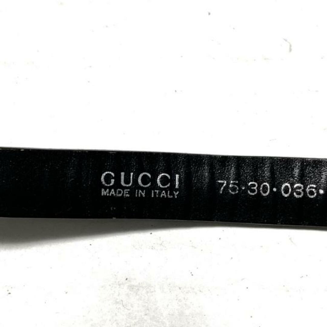 Gucci(グッチ)のGUCCI(グッチ) ベルト - 黒×シルバー レディースのファッション小物(ベルト)の商品写真