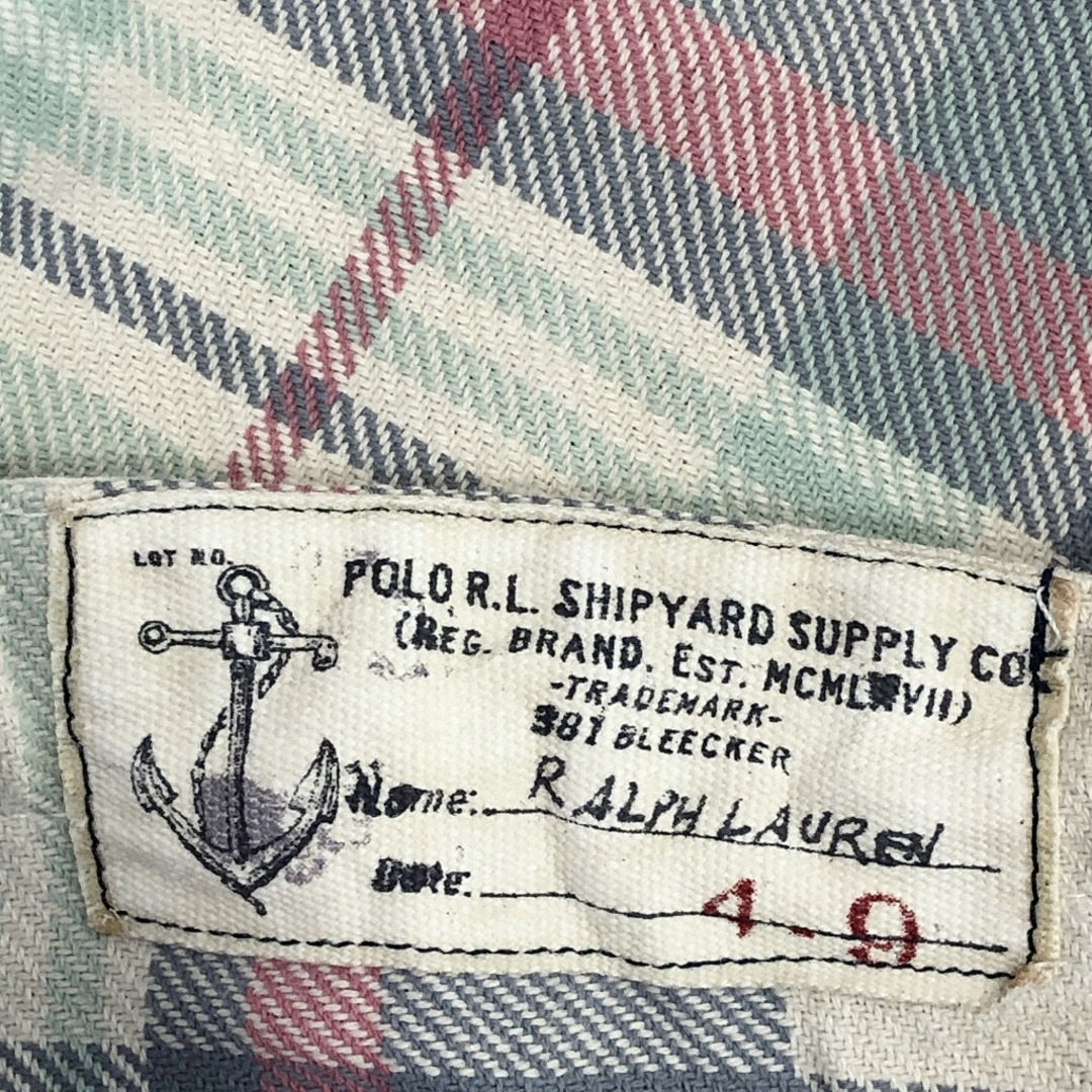 POLO RALPH LAUREN(ポロラルフローレン)のPolo by Ralph Lauren ポロバイラルフローレン コットン チェック柄 長袖シャツ アメカジ マルチカラー (メンズ L) 中古 古着 O9480 メンズのトップス(シャツ)の商品写真