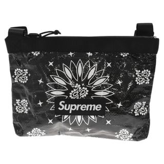 シュプリーム(Supreme)のSUPREME シュプリーム 21SS Bandana Tarp Side Bag バンダナ サイドバッグ ショルダー ブラック(ショルダーバッグ)