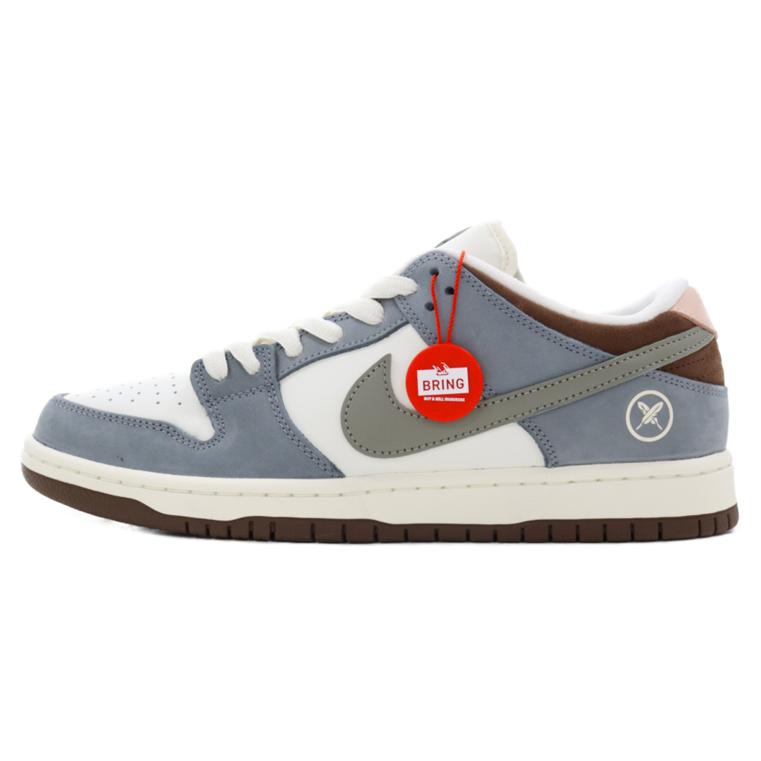 NIKE SB ナイキエスビー ×YUTO HORIGOME DUNK LOW PRO QS Wolf Grey FQ1180-001 堀米雄斗 ダンク ロー プロ QS ローカットスニーカー US10.5/28.5cm ホワイト/グレー/ブラウン