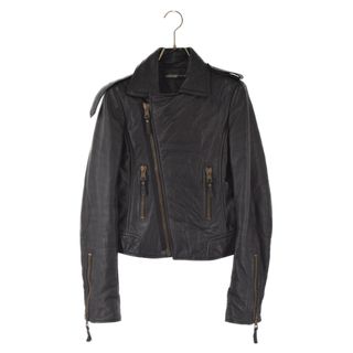 BALENCIAGA バレンシアガ Motorcycle Jacket W LEATHER TS985 レディース ダブルライダースジャケット ブラック ラムレザー