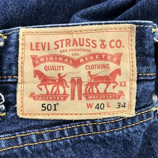 Levi's リーバイス 501 デニムパンツ 大きいサイズ  アメカジ ブラック (メンズ 50X34)   O1303