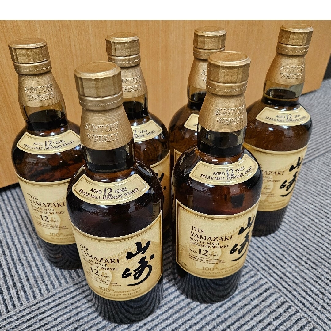 山崎12年 700ml 6本 100周年記念ボトル 送料込み | フリマアプリ ラクマ