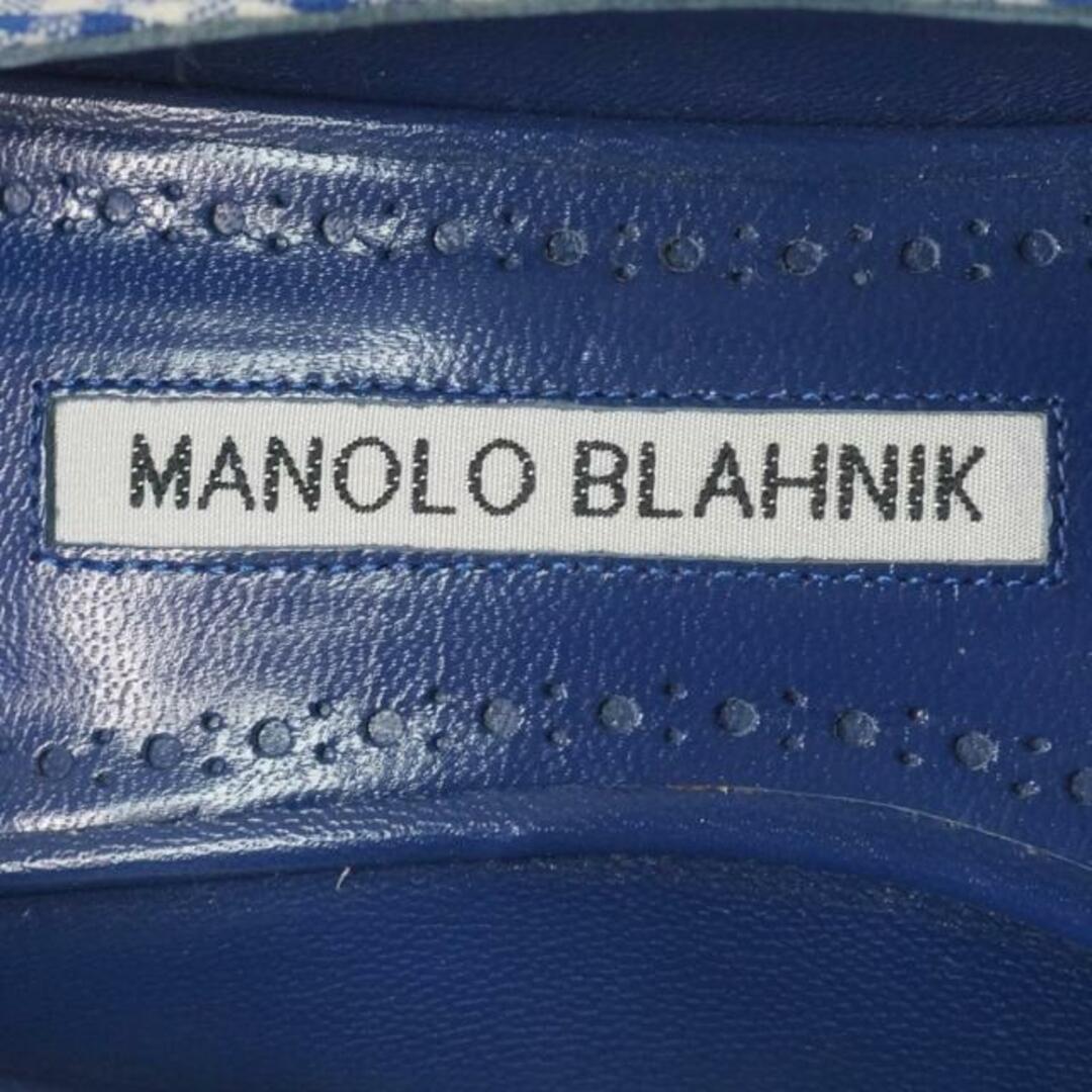 MANOLO BLAHNIK(マノロブラニク)のマノロブラニク パンプス 37 1/2美品  - レディースの靴/シューズ(ハイヒール/パンプス)の商品写真