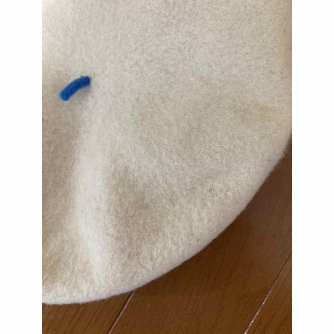 INFIELDER DESIGN(インフィールダーデザイン)のインフィールダーデザイン　ベレー帽　白ベレー　日本製　カシラ レディースの帽子(ハンチング/ベレー帽)の商品写真
