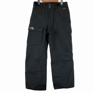 ザノースフェイス(THE NORTH FACE)のTHE NORTH FACE ノースフェイス HYVENT 中綿ナイロン スキー パンツ 防寒  防風  スキーウェア ブラック (メンズ S) 中古 古着 O9566(その他)