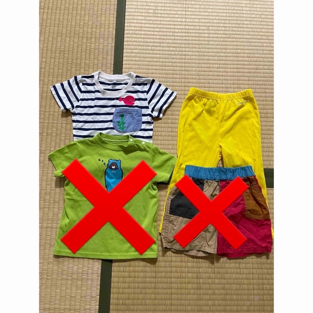 mont bell(モンベル)のキッズ　子供服　Tシャツ　パンツ　ズボン　2点セット まとめ売り キッズ/ベビー/マタニティのキッズ服男の子用(90cm~)(Tシャツ/カットソー)の商品写真