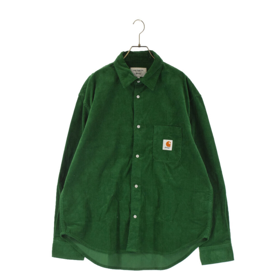 AWAKE アウェイク 23SS×Carhartt WIP Collared Shirt カーハート カラーコーデュロイシャツ 長袖シャツ グリーン