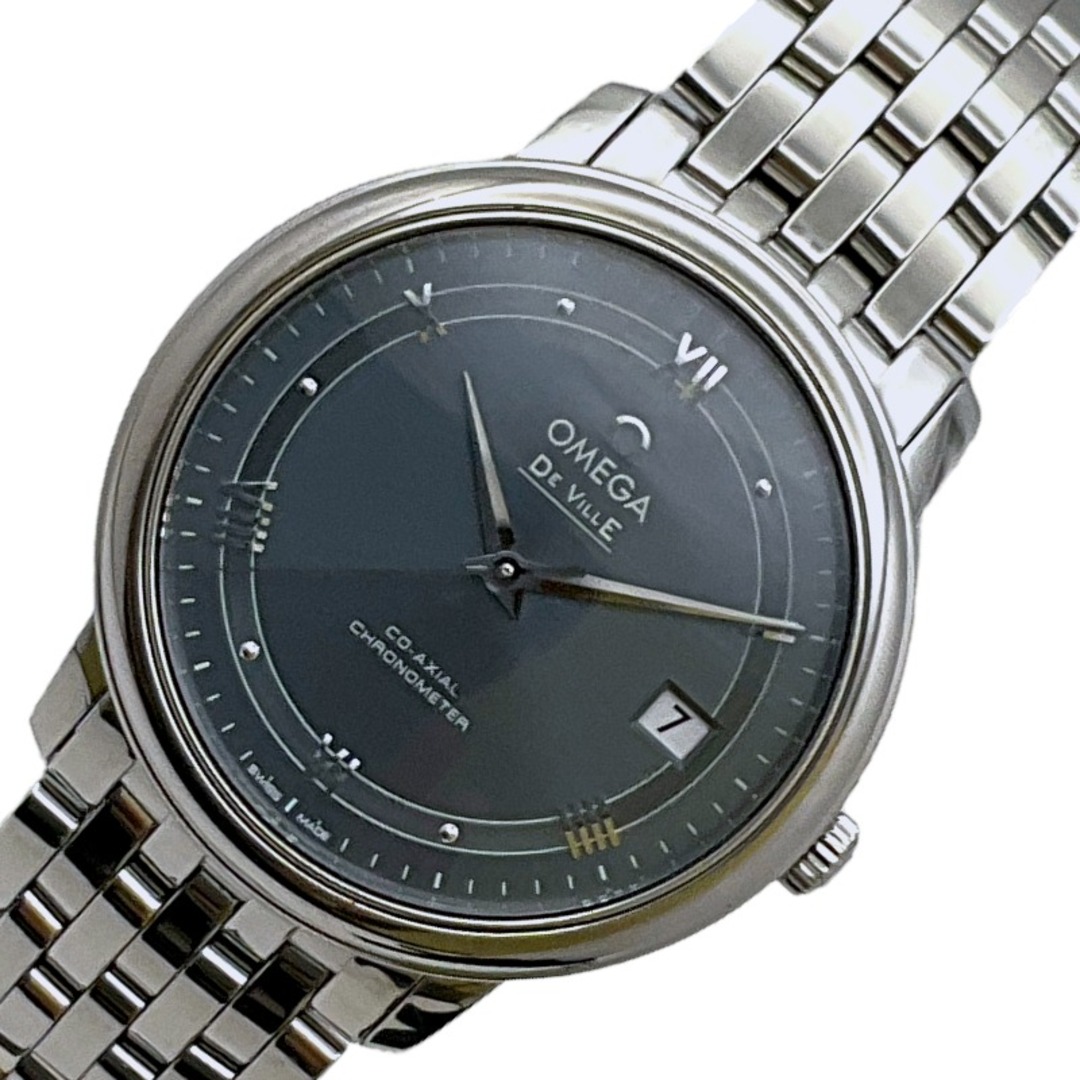 オメガ OMEGA デビル 424.10.37.20.03.002 シルバー SS 自動巻き メンズ 腕時計