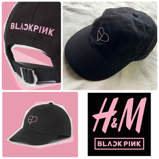 エイチアンドエム(H&M)のH&M ブラックピンク コラボ　キャップ　帽子　blackpink H&M(キャップ)