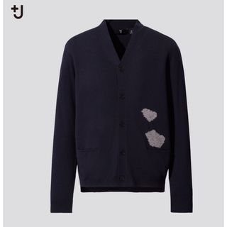 ユニクロ(UNIQLO)のUNIQLO ＋Ｊ メリノブレンドVネックカーディガン（長袖・雲） アルパカ 混(カーディガン)