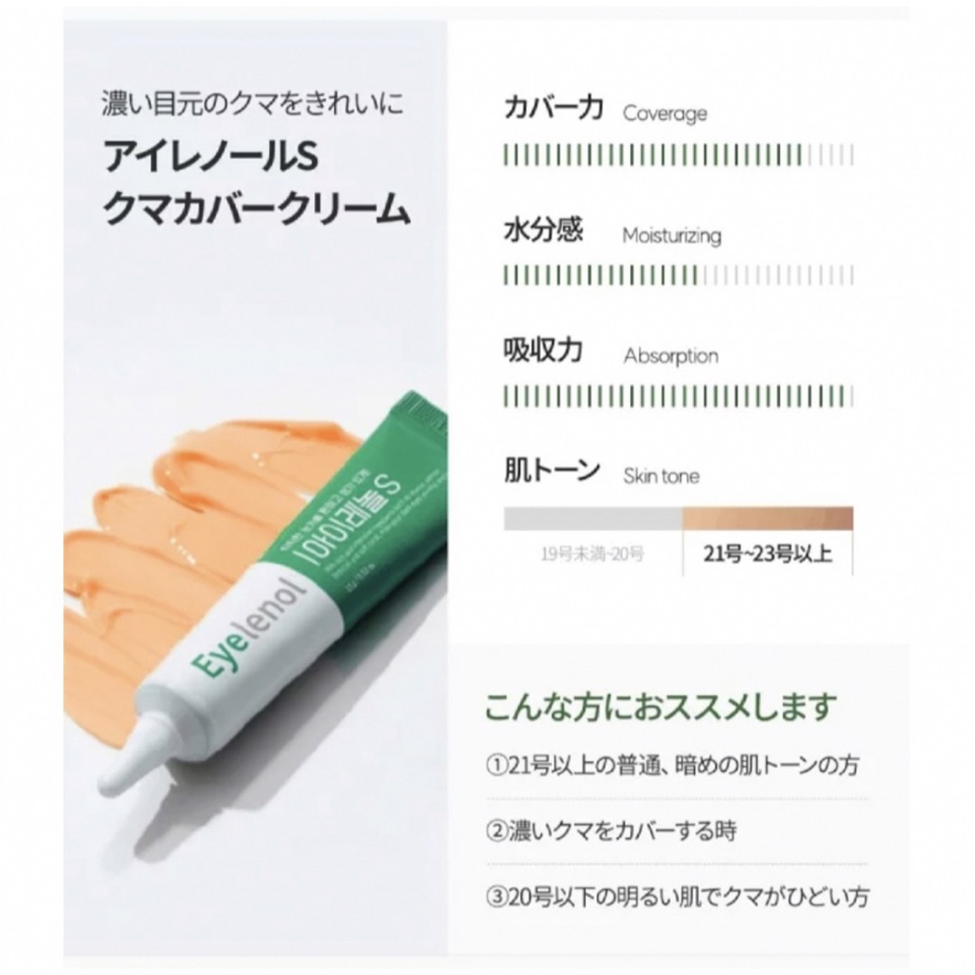 新品未開封 アイレノールS eyelenol １本 クマクリーム - コンシーラー