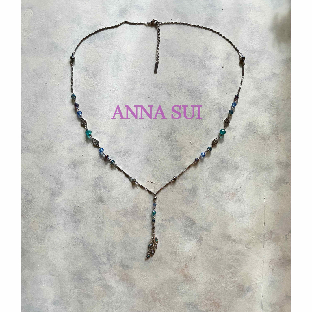 ANNA SUI - ANNA SUI Y字ネックレス ブルーの通販 by ゆずれもん's ...