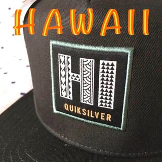 クイックシルバー(QUIKSILVER)のQUIKSILVERクイックハワイ限定HIステイトエンブレムキャップ帽子(サーフィン)