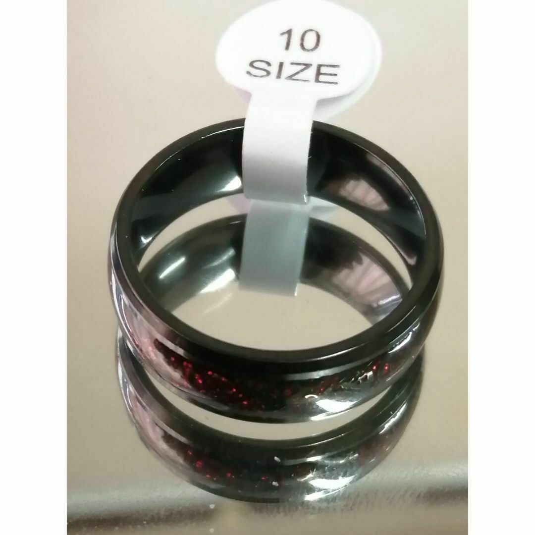 【R095】リング メンズ 　指輪　レッド　赤　アクセサリー　20号 メンズのアクセサリー(リング(指輪))の商品写真