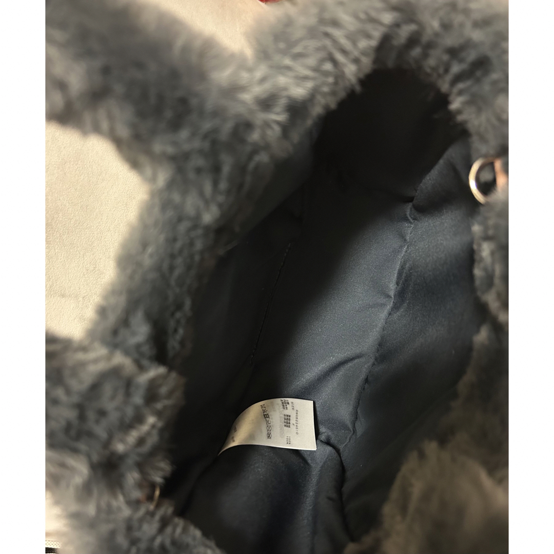 fur fur(ファーファー)の【1回のみ使用】FUR FUR エコファートートバッグ　チャコールグレー レディースのバッグ(ハンドバッグ)の商品写真