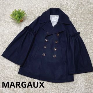 マルゴー(MARGAUX)のMARGAUX ♡ ピーコート　フリルスリーブ　ベルスリーブ　ネイビー(ピーコート)