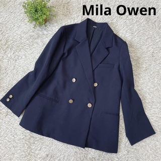ミラオーウェン(Mila Owen)のmila owen ♡ 金釦ダブルブレザー　ネイビー　ジャケット(テーラードジャケット)