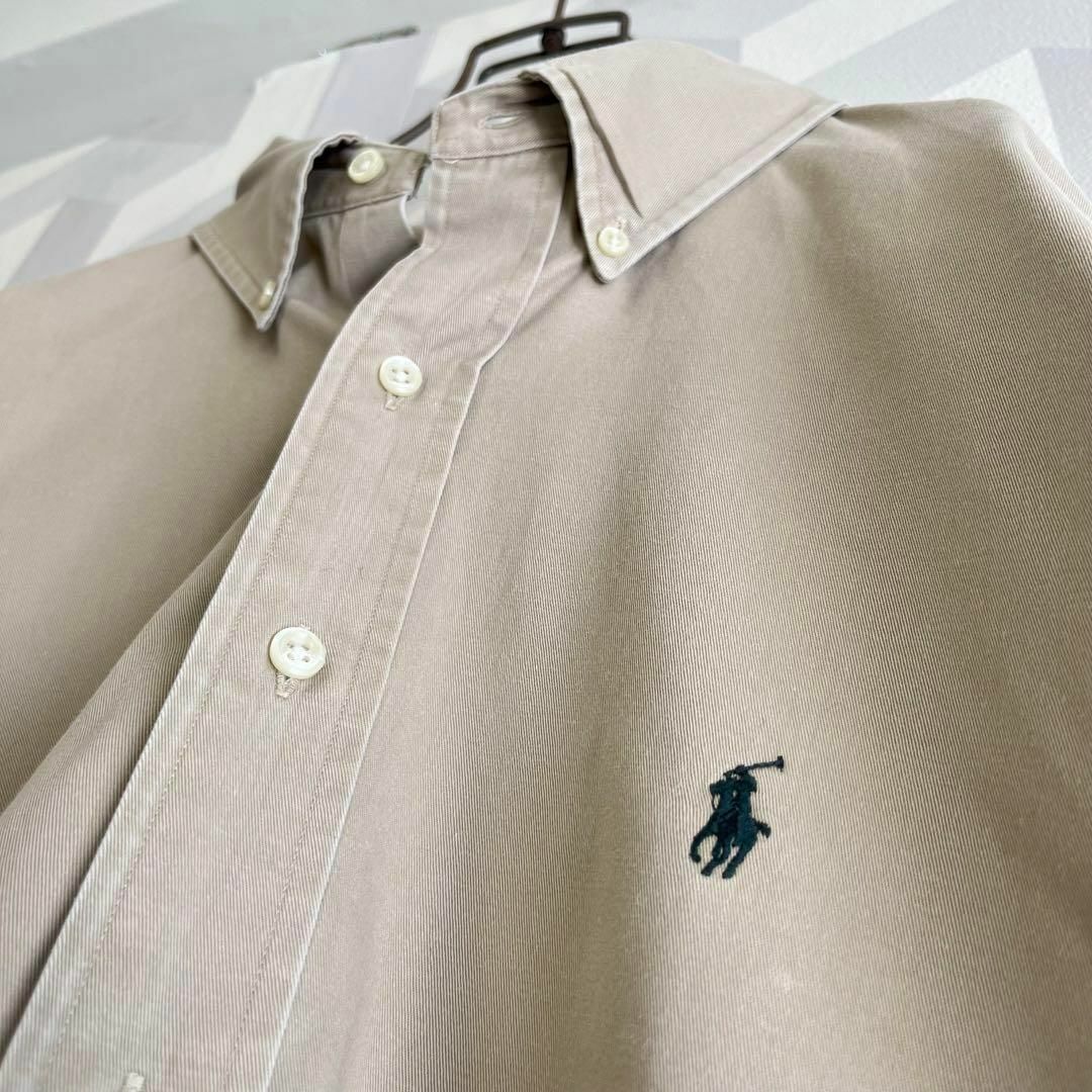 Ralph Lauren(ラルフローレン)の【90s ラルフローレン】XL 肉厚 生地感最高 ビッグ BDシャツ ベージュ メンズのトップス(シャツ)の商品写真