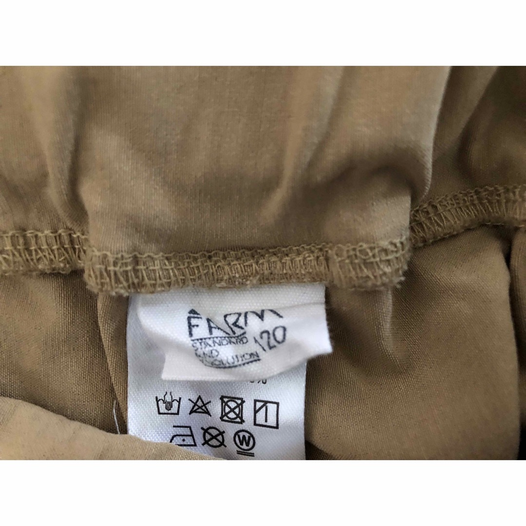 FARM ベージュ　パンツ　120 キッズ/ベビー/マタニティのキッズ服男の子用(90cm~)(パンツ/スパッツ)の商品写真