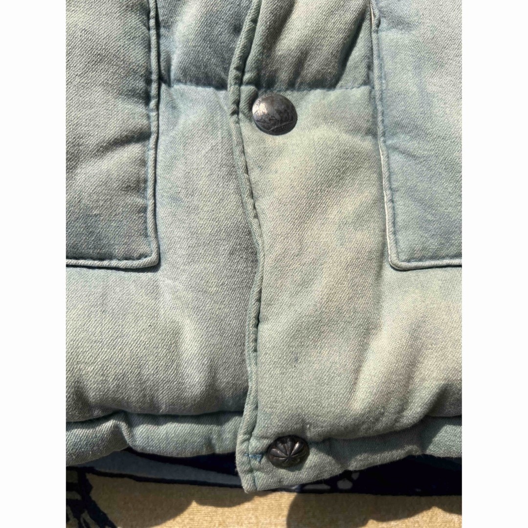 Ron Herman(ロンハーマン)のロンハーマン  デニム コンチョ ボア ダウンジャケット ダウン  Lサイズ メンズのジャケット/アウター(ダウンジャケット)の商品写真