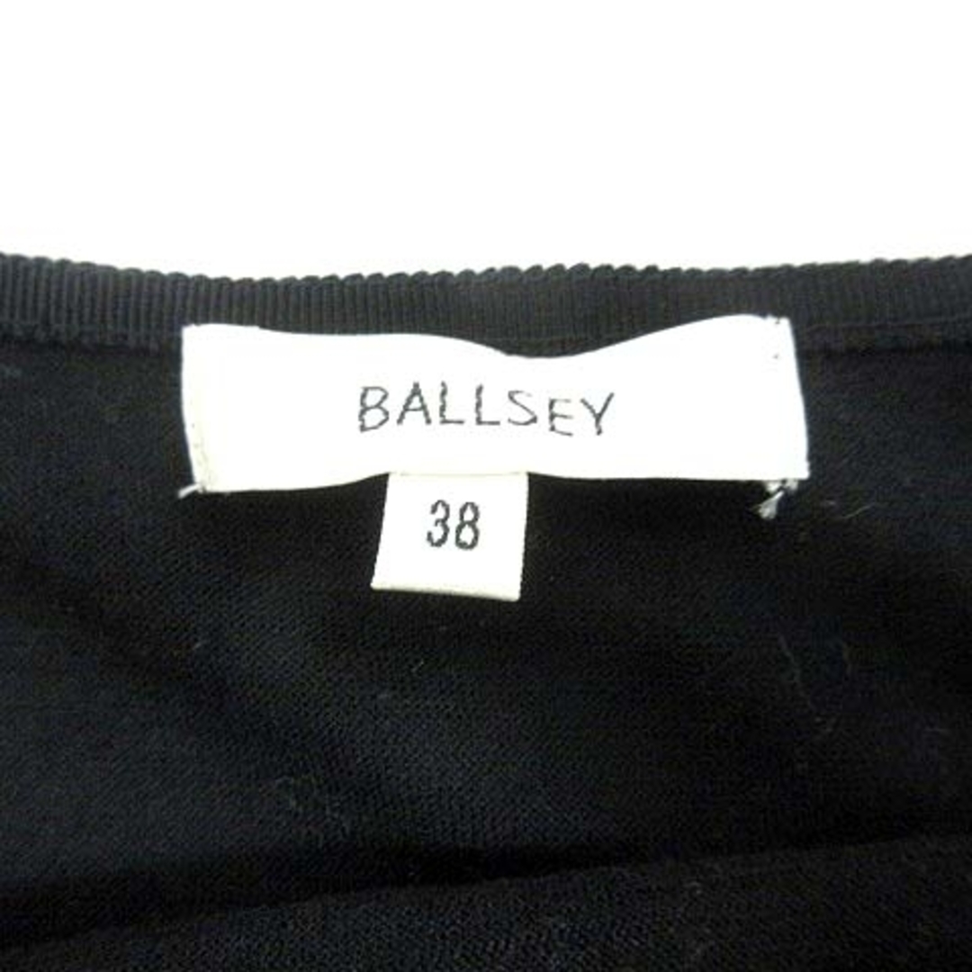 Ballsey(ボールジィ)のボールジー トゥモローランド ワンピース ミニ ドレープ 長袖 ウール 38 黒 レディースのワンピース(ミニワンピース)の商品写真