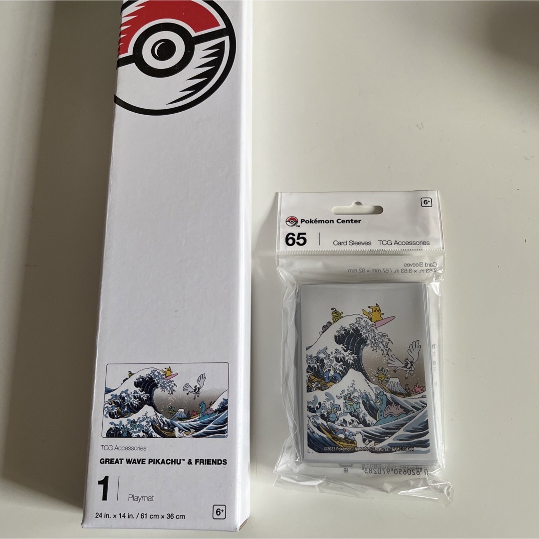 WCS2023北斎 浮世絵 なみのり ピカチュウ プレイマット&デッキ WCS2023北斎 浮世絵 なみのり ピカチュウ プレイマット&デッキ