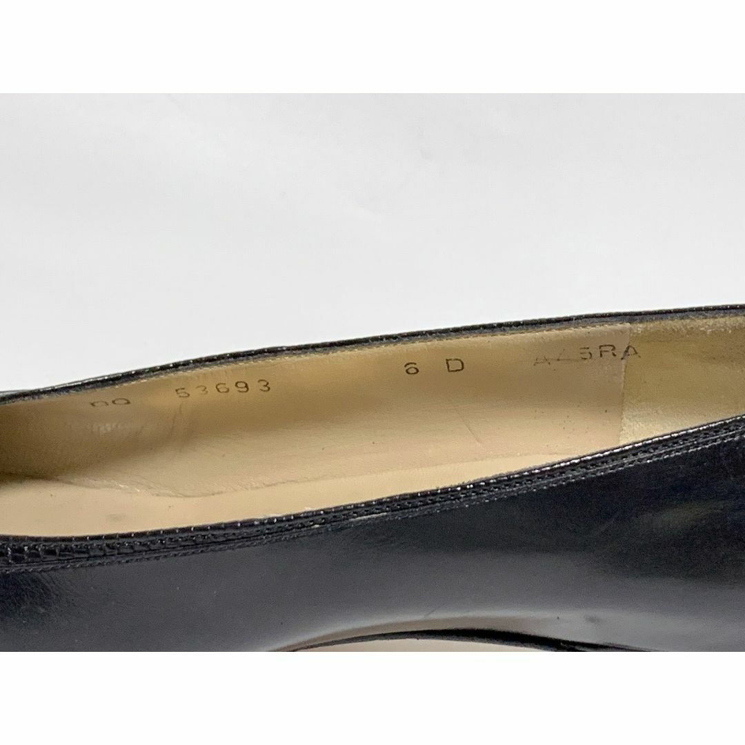 Salvatore Ferragamo(サルヴァトーレフェラガモ)のSalvatore Ferragamoフェラガモ 6≒23cm パンプス 黒 F レディースの靴/シューズ(ハイヒール/パンプス)の商品写真