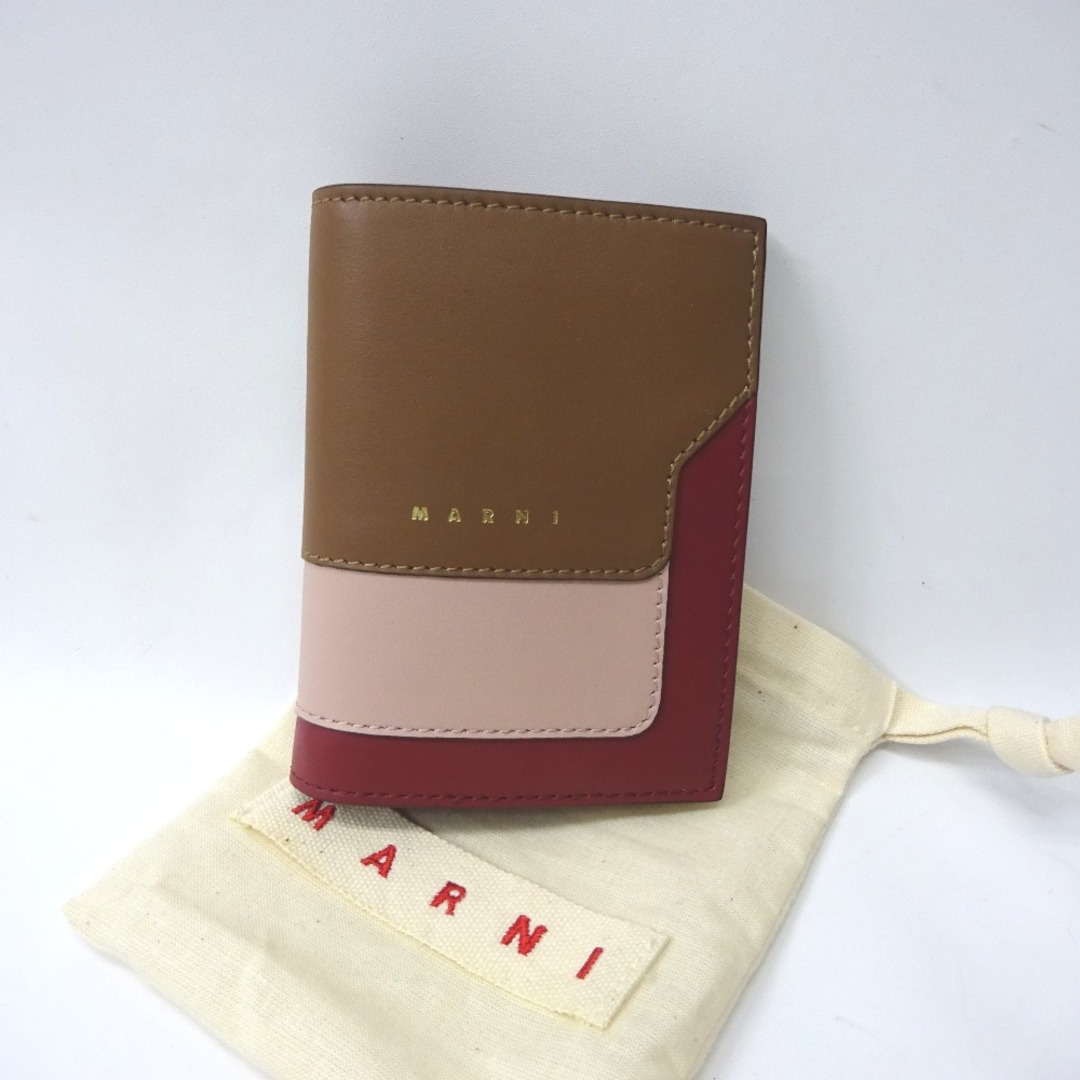 マルニ 二つ折り財布
 スムースカーフスキン バイフォールドウォレット マルチカラー Ft1148471 未使用のサムネイル
