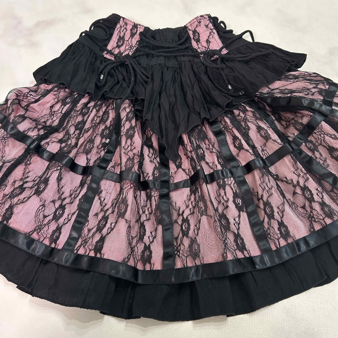 ALGONQUINS - アルゴンキン 美品 鳥籠スカート レース 鳥かご ALGONQUINS - アルゴンキン 美品 鳥籠スカート レース 鳥かご
